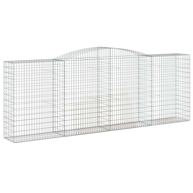 Afbeelding laden in galerijviewer, VidaXL Schanskorven 5 st gewelfd 400x50x140 160 cm ijzer
