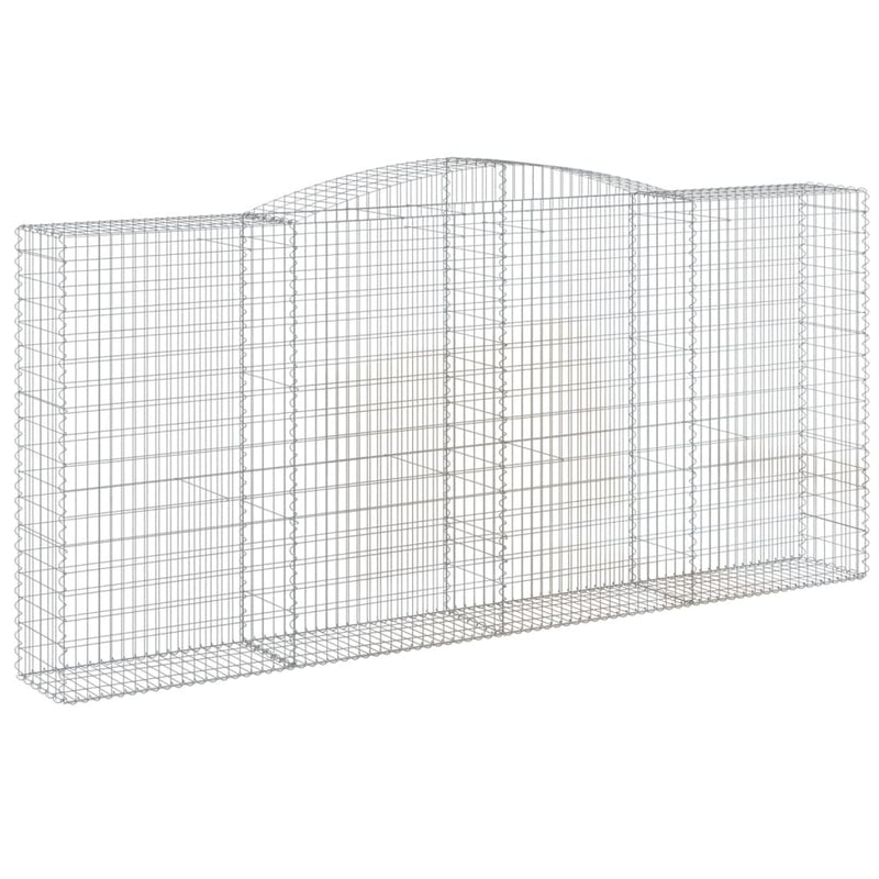 Afbeelding laden in galerijviewer, VidaXL Schanskorven 2 st gewelfd 400x50x180 200 cm ijzer
