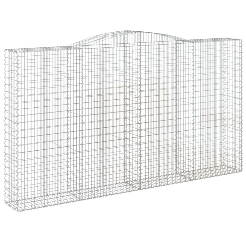 Afbeelding laden in galerijviewer, VidaXL Schanskorven 3 st gewelfd 400x50x220 240 cm ijzer
