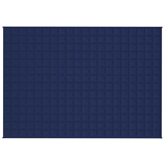 Vidaxl verzwaringsdeken 138x200 cm 6 kg stof blauw