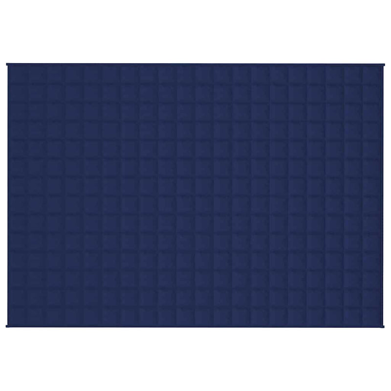 Afbeelding laden in galerijviewer, Vidaxl verzwaringsdeken 138x200 cm 10 kg stof blauw
