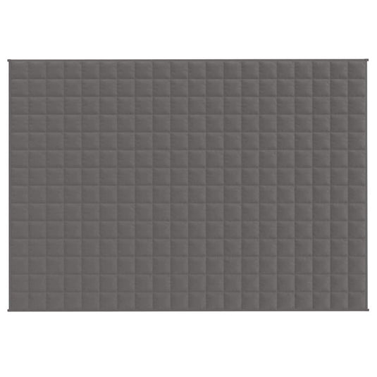 Vidaxl verzwaringsdeken 138x200 cm 6 kg stof grijs