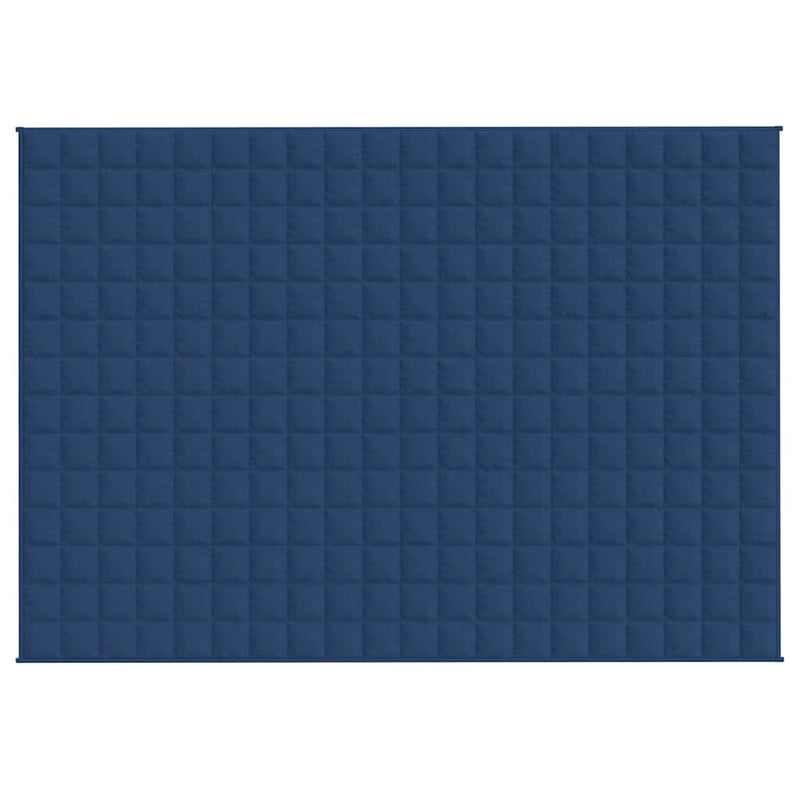 Afbeelding laden in galerijviewer, Vidaxl verzwaringsdeken 138x200 cm 6 kg stof blauw
