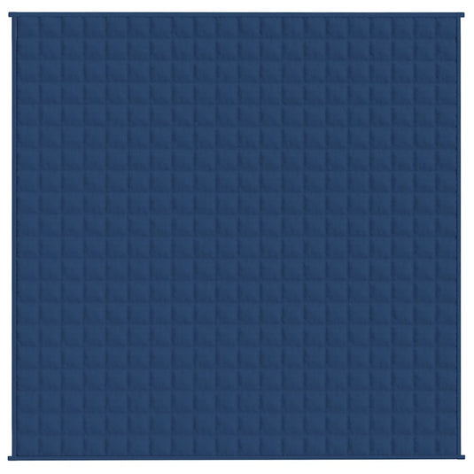 Vidaxl verzwaringsdeken 200x200 cm 9 kg stof blauw