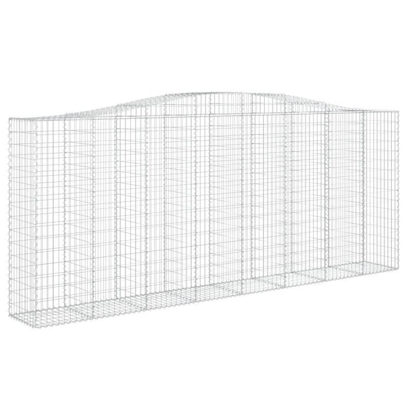 Afbeelding laden in galerijviewer, VidaXL Schanskorf gewelfd 400x50x160 180 cm gegalvaniseerd ijzer
