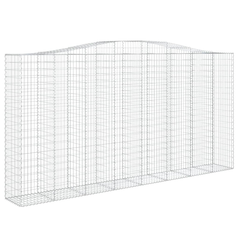 Afbeelding laden in galerijviewer, VidaXL Schanskorf gewelfd 400x50x200 220 cm gegalvaniseerd ijzer
