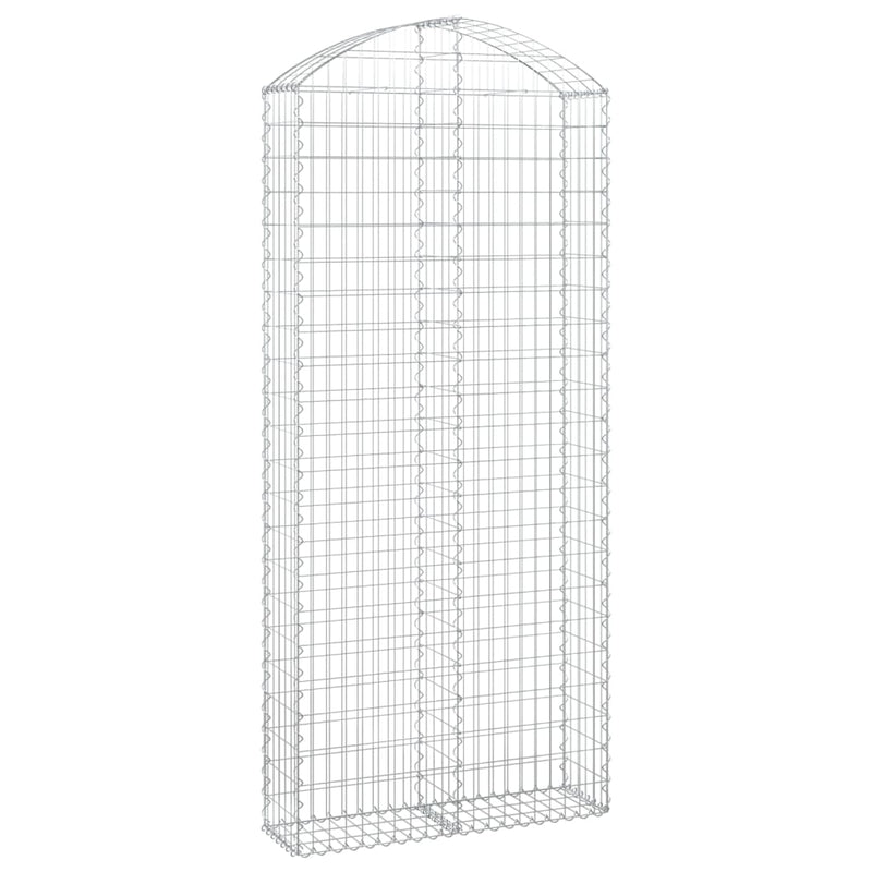 Afbeelding laden in galerijviewer, Vidaxl schanskorf gewelfd 100x30x220 240 cm gegalvaniseerd ijzer
