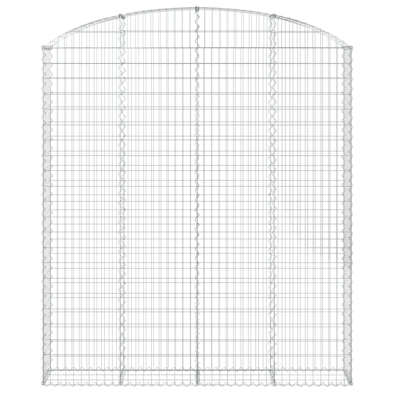 Afbeelding laden in galerijviewer, VidaXL Schanskorf gewelfd 200x30x220 240 cm gegalvaniseerd ijzer
