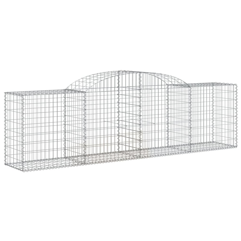 Afbeelding laden in galerijviewer, VidaXL Schanskorf gewelfd 300x50x80 100 cm gegalvaniseerd ijzer
