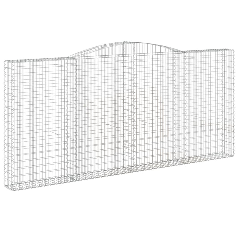 Afbeelding laden in galerijviewer, VidaXL Schanskorf gewelfd 400x30x180 200 cm gegalvaniseerd ijzer
