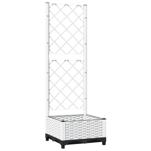 Vidaxl plantenbak met latwerk 40x40x121,5 cm polypropeen