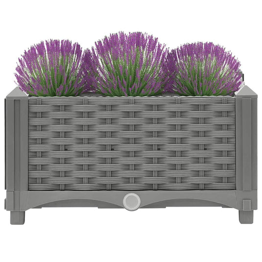 Vidaxl plantenbak verhoogd 40x40x23 cm polypropeen