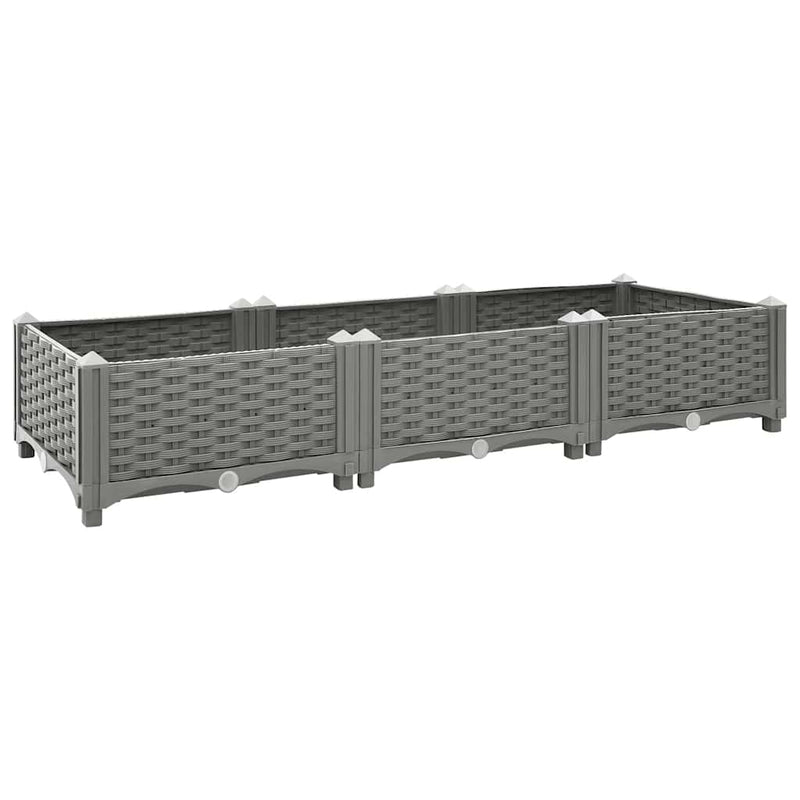 Afbeelding laden in galerijviewer, Vidaxl plantenbak verhoogd 120x40x23 cm polypropeen
