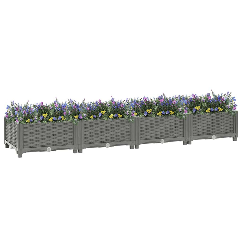 Afbeelding laden in galerijviewer, Vidaxl plantenbak verhoogd 160x40x23 cm polypropeen
