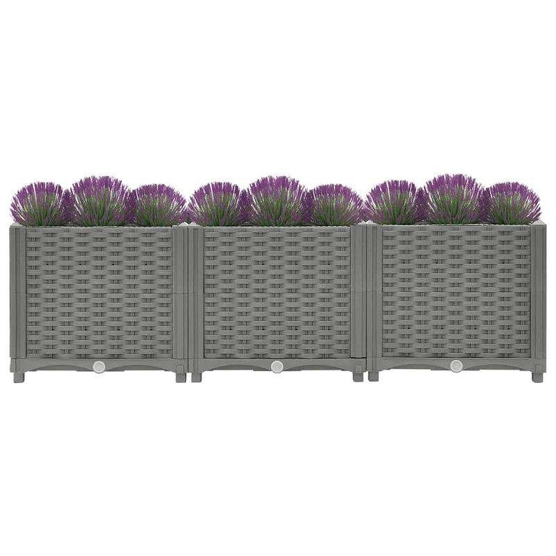 Afbeelding laden in galerijviewer, Vidaxl plantenbak verhoogd 120x40x38 cm polypropeen
