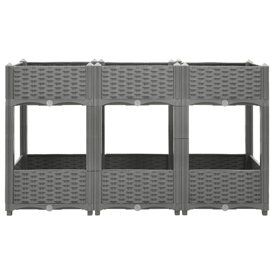 Vidaxl plantenbak verhoogd 120x40x71 cm polypropeen