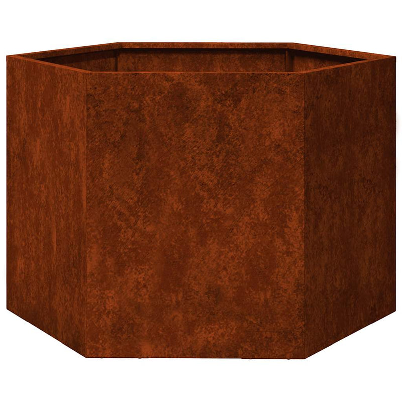 Afbeelding laden in galerijviewer, Vidaxl plantenbak roestig 60x60x45 cm cortenstaal
