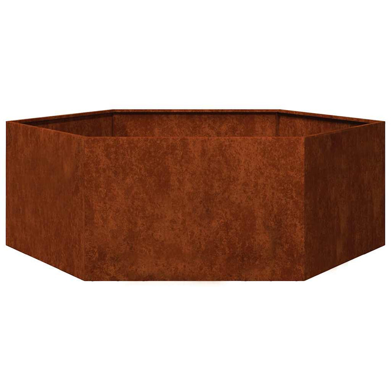 Afbeelding laden in galerijviewer, Vidaxl plantenbak roestig 138x120x45 cm cortenstaal
