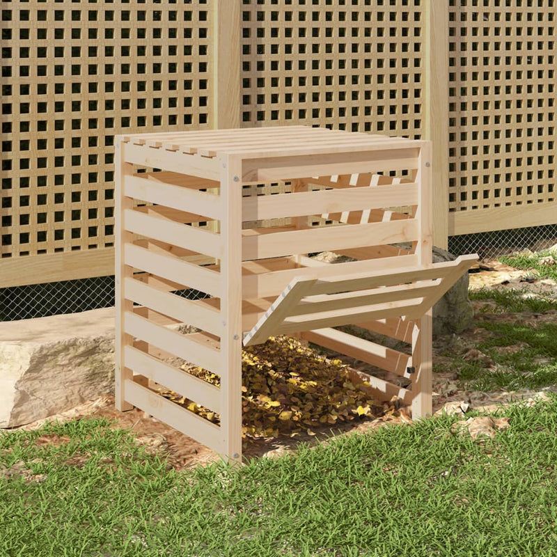 Afbeelding laden in galerijviewer, Vidaxl compostbak 63,5x63,5x77,5 cm massief grenenhout
