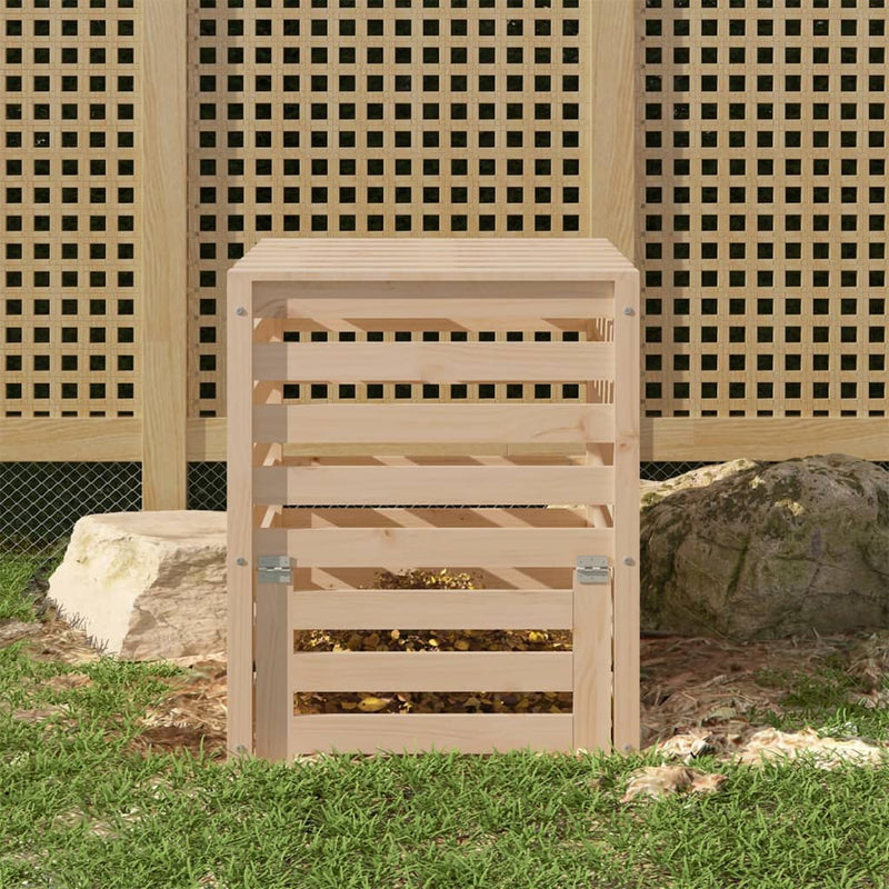 Afbeelding laden in galerijviewer, Vidaxl compostbak 63,5x63,5x77,5 cm massief grenenhout
