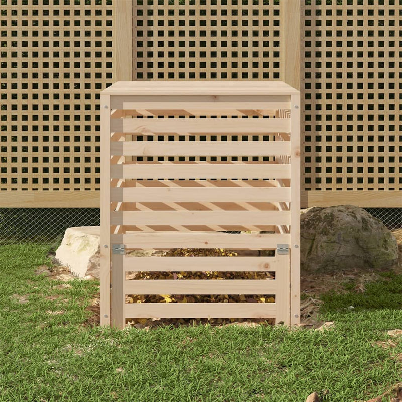 Afbeelding laden in galerijviewer, Vidaxl compostbak 82,5x82,5x99,5 cm massief grenenhout
