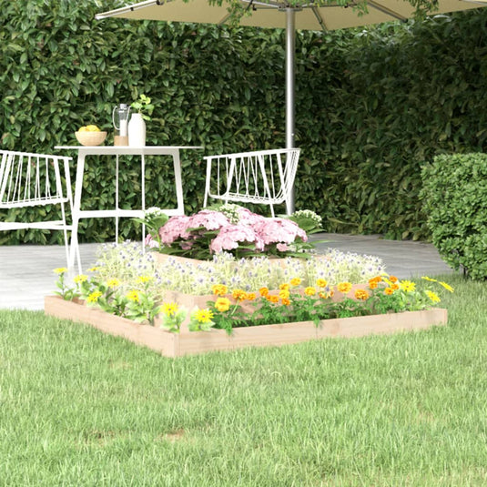 Vidaxl plantenbak 110x110x27 cm massief grenenhout