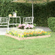 Vidaxl plantenbak 110x110x27 cm massief grenenhout