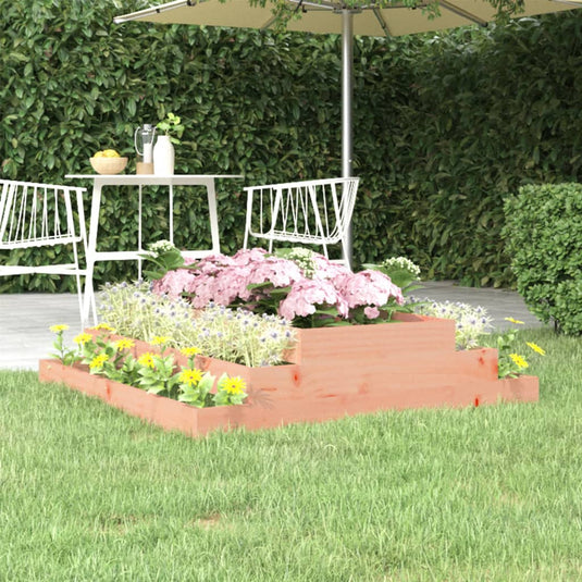 Vidaxl plantenbak 110x110x27 cm massief douglashout