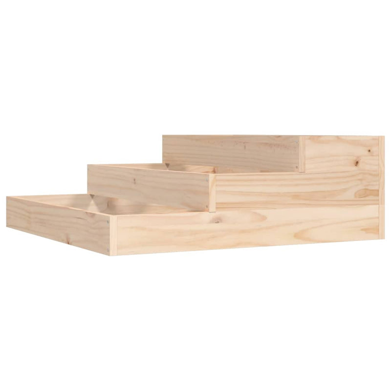 Afbeelding laden in galerijviewer, Vidaxl plantenbak 78x78x27 cm massief grenenhout
