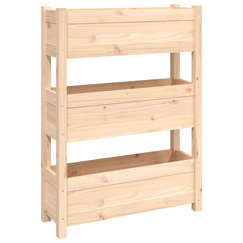Afbeelding laden in galerijviewer, Vidaxl plantenbak 77x25x104,5 cm massief grenenhout

