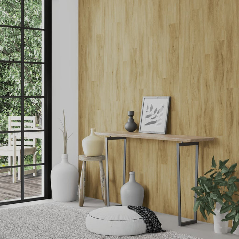 Afbeelding laden in galerijviewer, Vidaxl wandpanelen houtlook 2,06 m² pvc bruin
