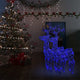 Vidaxl kerstversiering rendier 2 st 60x16x100 cm acryl