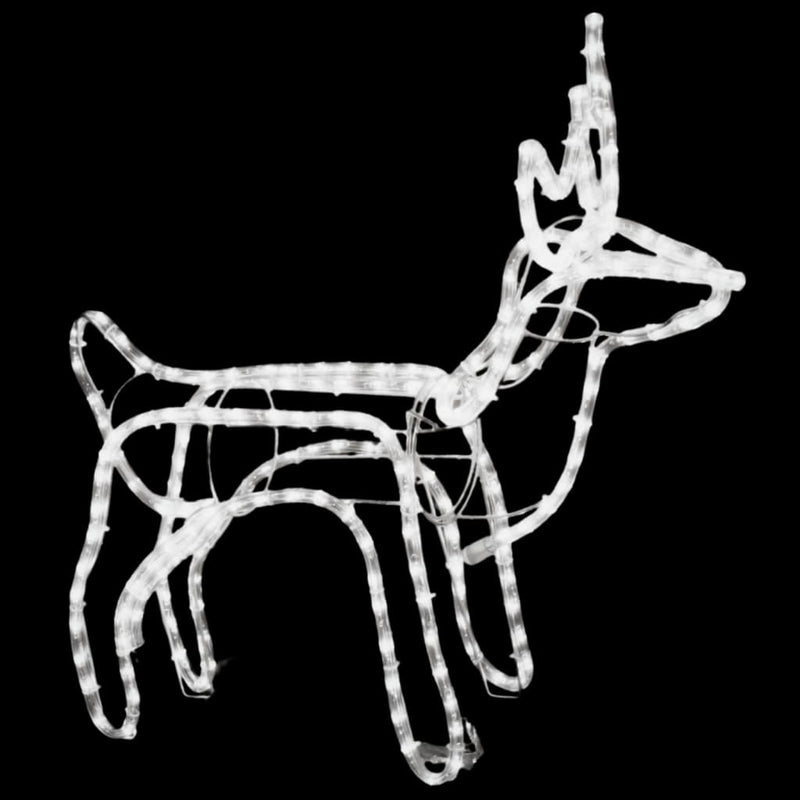Afbeelding laden in galerijviewer, Vidaxl kerstfiguur rendier 3 st 60x30x60 cm warmwit
