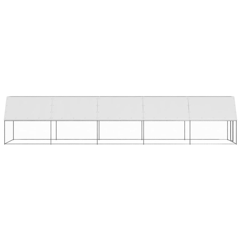 Afbeelding laden in galerijviewer, VidaXL Buitenhok voor kippen 2x10x2 m gegalvaniseerd staal
