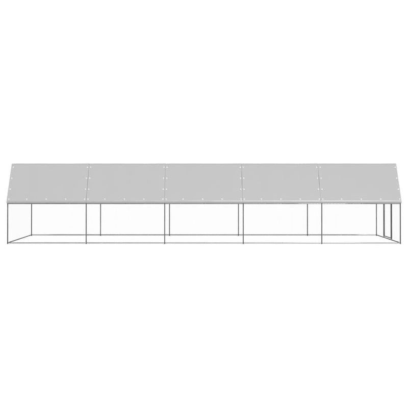 Afbeelding laden in galerijviewer, VidaXL Buitenhok voor kippen 3x10x2 m gegalvaniseerd staal
