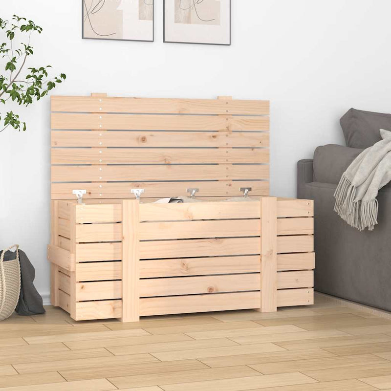 Afbeelding laden in galerijviewer, Vidaxl opbergbox 91x40,5x42 cm massief grenenhout
