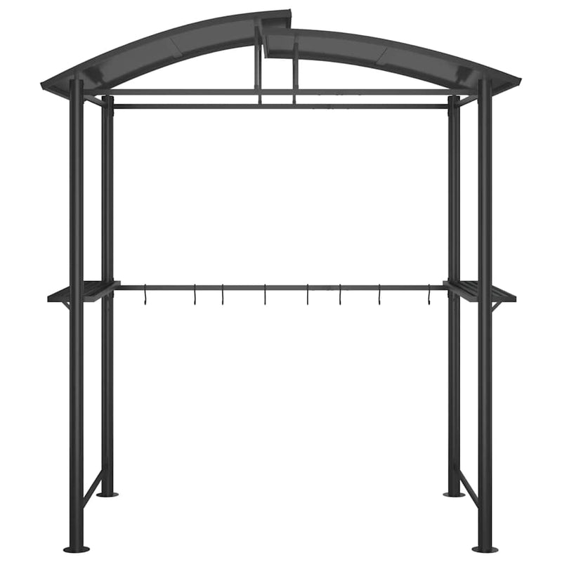 Afbeelding laden in galerijviewer, Vidaxl barbecue-overkapping 210x114x230 cm staal antracietkleurig
