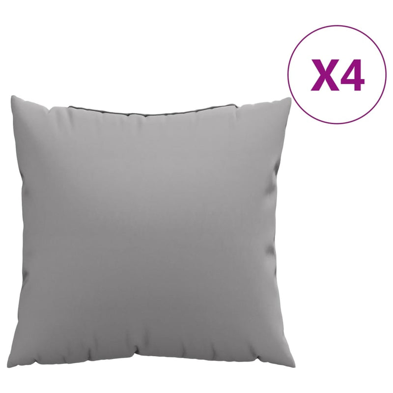 Afbeelding laden in galerijviewer, Vidaxl bankkussens 4 st 60x60 cm stof grijs
