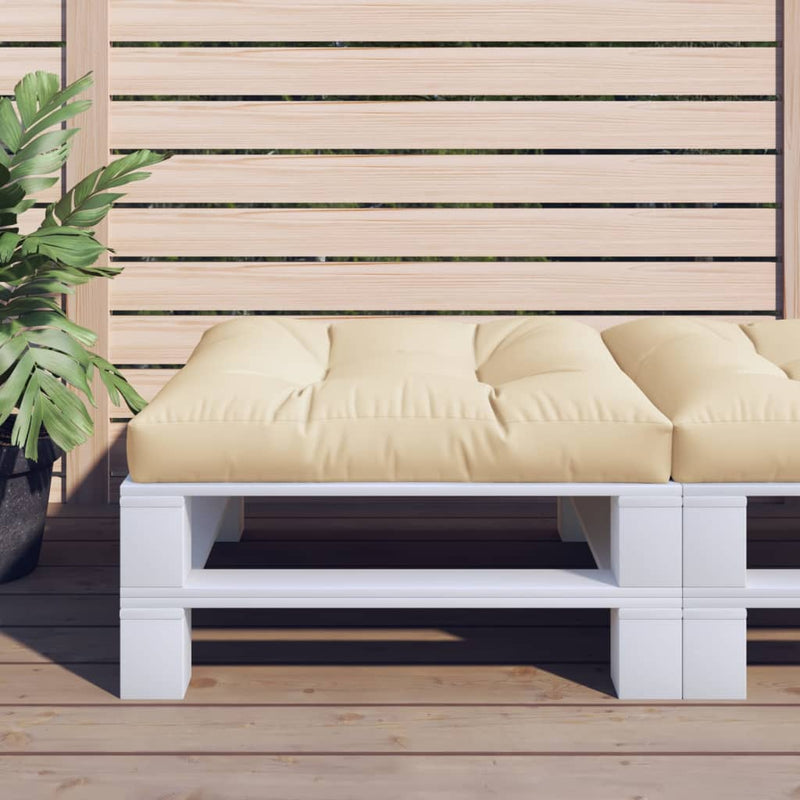Afbeelding laden in galerijviewer, Vidaxl palletkussen 70x70x12 cm beige
