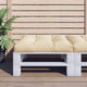 Vidaxl palletkussen 70x70x12 cm beige