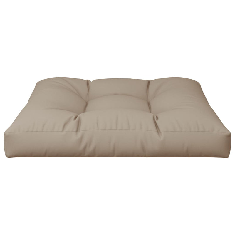 Afbeelding laden in galerijviewer, Vidaxl palletkussen 80x80x12 cm stof taupe
