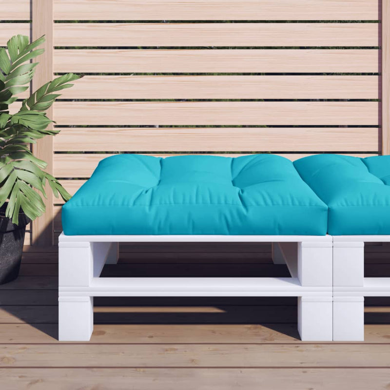 Afbeelding laden in galerijviewer, Vidaxl palletkussen 80x80x12 cm stof turquoise
