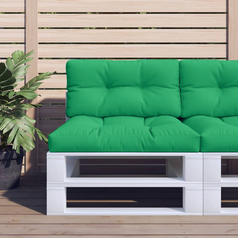 Afbeelding laden in galerijviewer, Vidaxl palletkussen 70x40x12 cm stof groen
