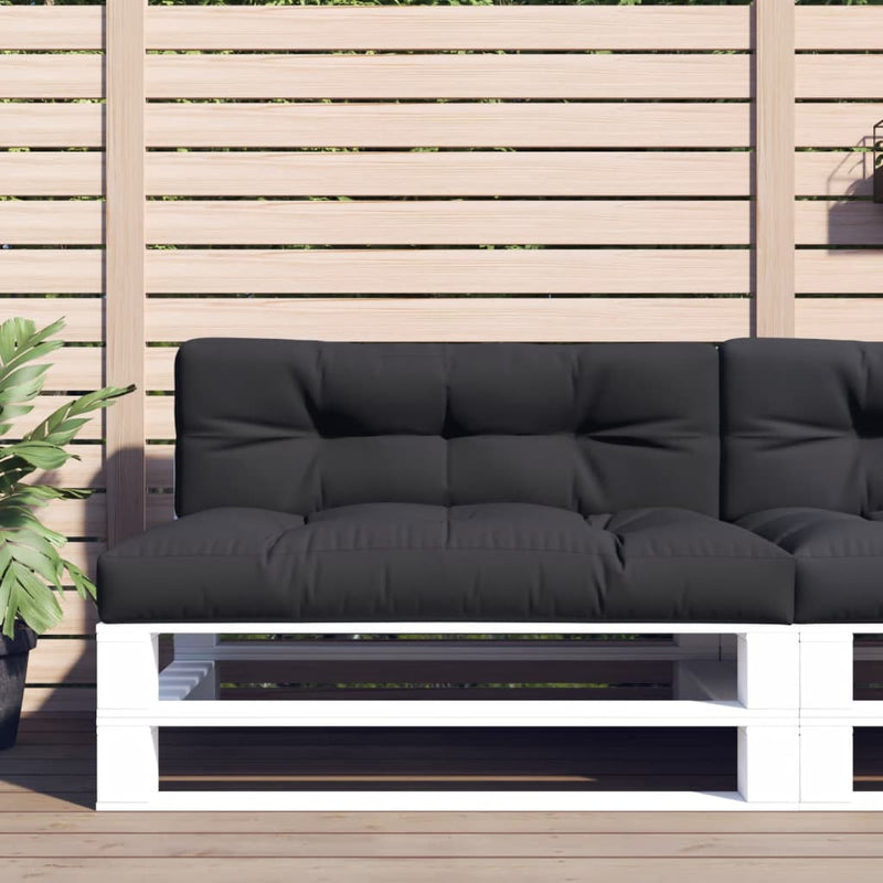 Afbeelding laden in galerijviewer, Vidaxl palletkussen 120x40x12 cm stof zwart
