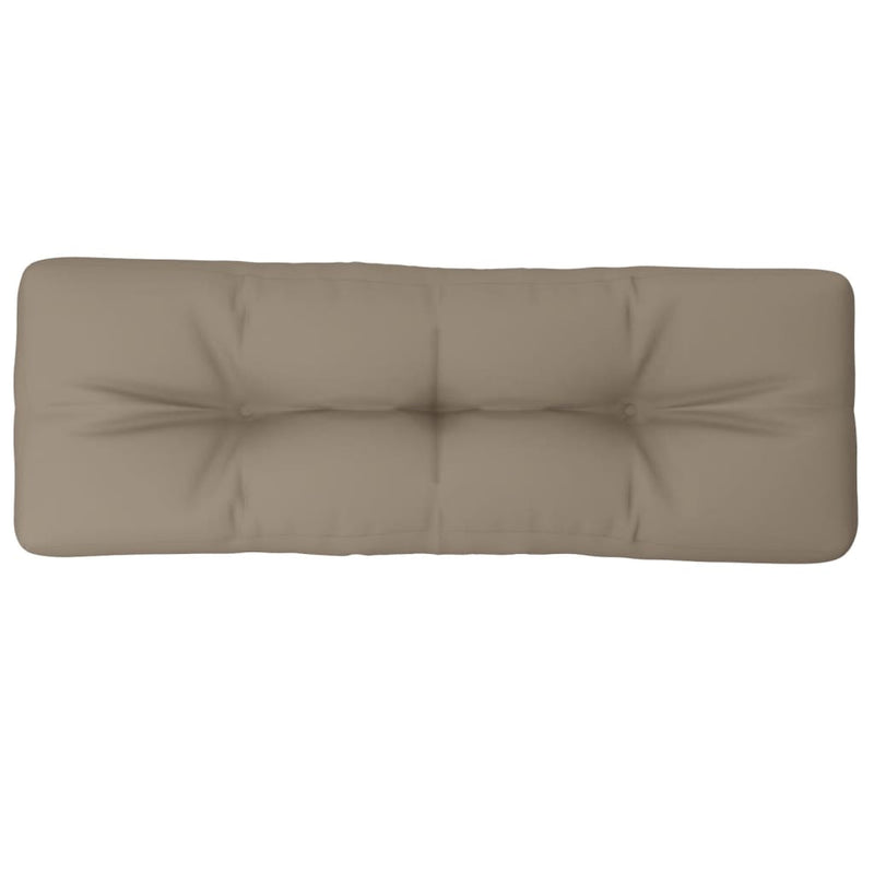 Afbeelding laden in galerijviewer, Vidaxl palletkussen 120x40x12 cm stof taupe
