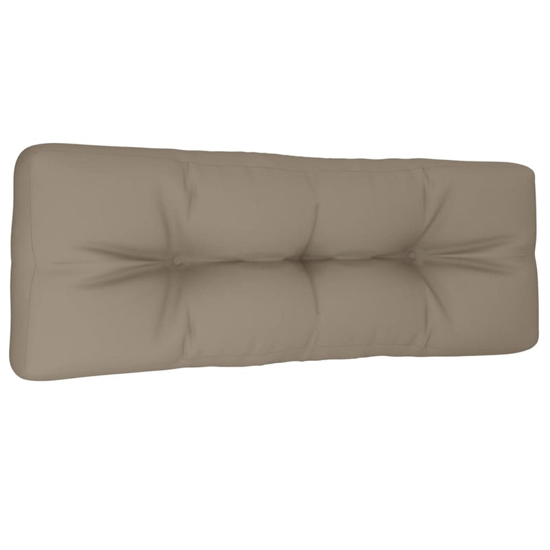 Afbeelding laden in galerijviewer, Vidaxl palletkussen 120x40x12 cm stof taupe
