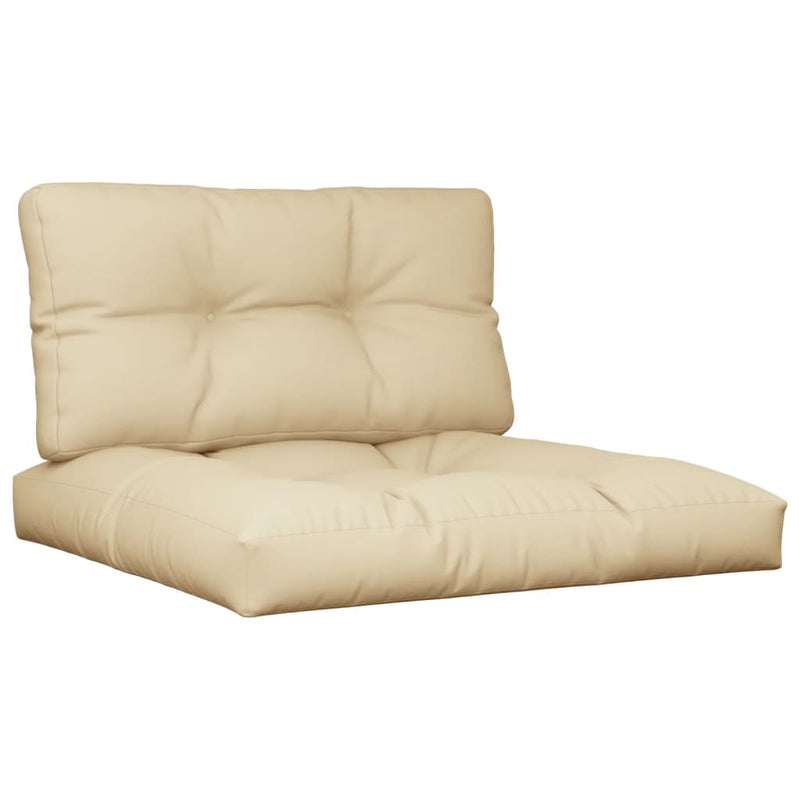 Afbeelding laden in galerijviewer, Vidaxl palletkussens 2 st stof beige
