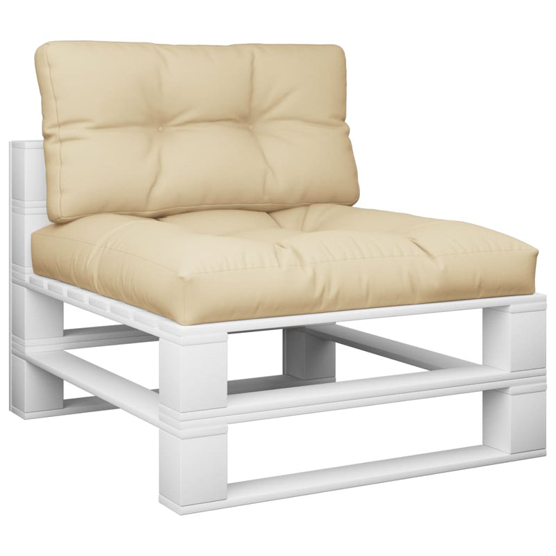 Afbeelding laden in galerijviewer, Vidaxl palletkussens 2 st stof beige
