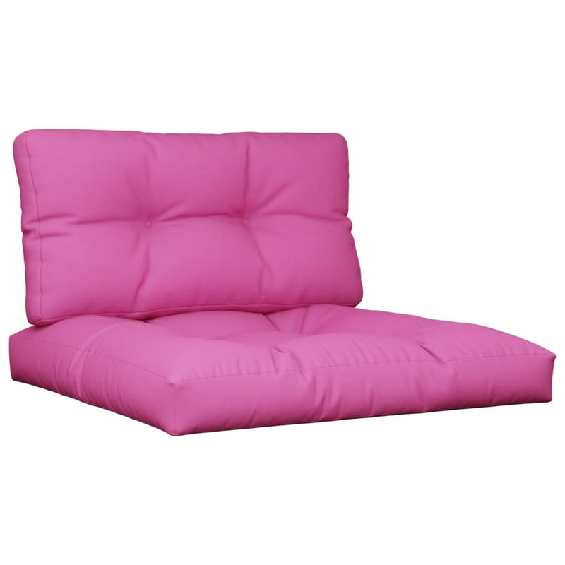 Afbeelding laden in galerijviewer, Vidaxl palletkussens 2 st stof roze
