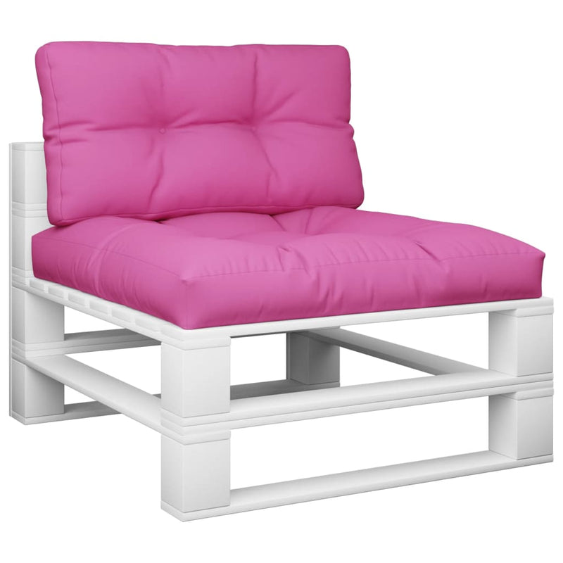 Afbeelding laden in galerijviewer, Vidaxl palletkussens 2 st stof roze
